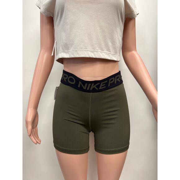 Nike Pro Shorts - Olive - Picture 2 of 5